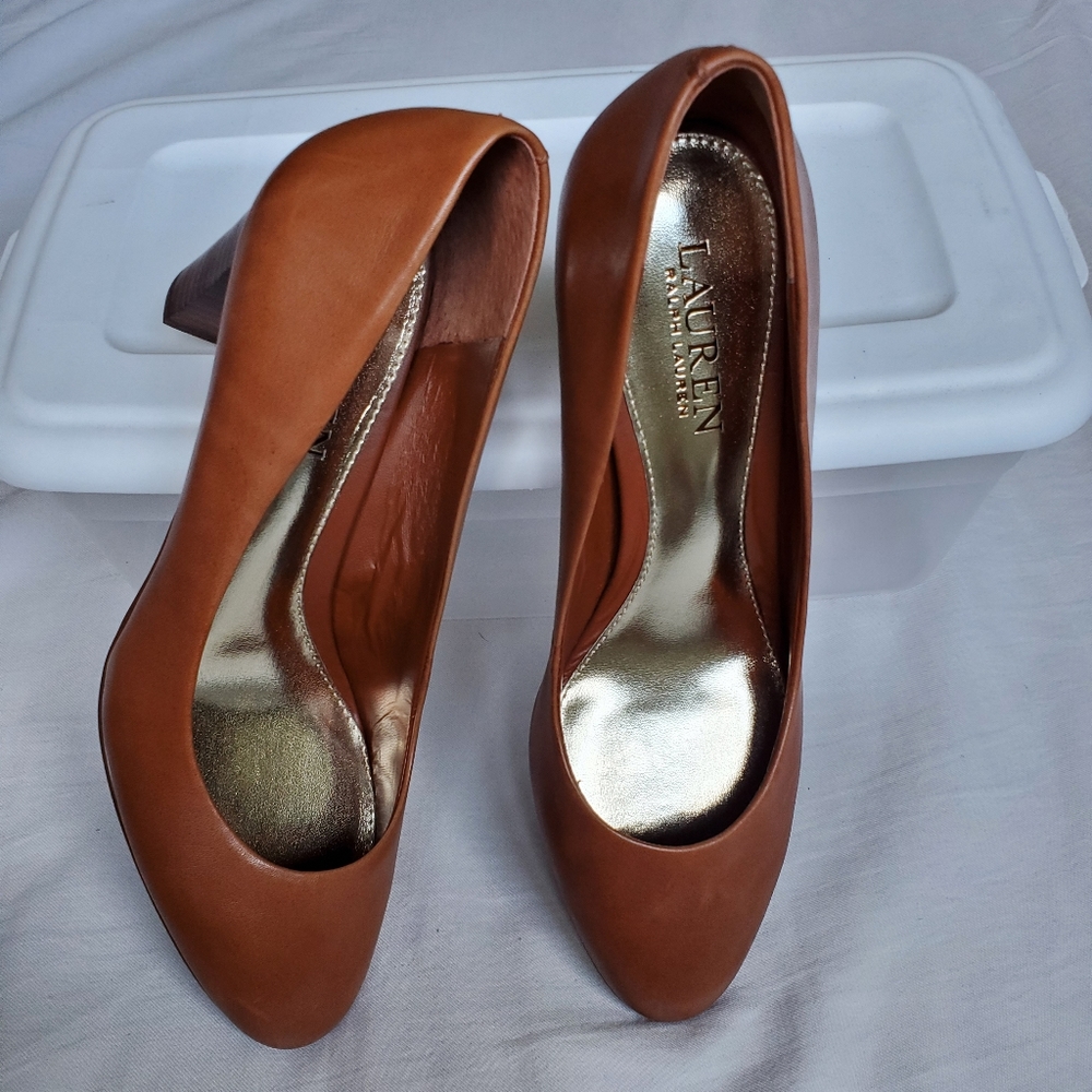 Ralph Lauren brown pumps